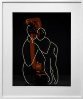 RN1448 Robot Light Drawing, Vierge et enfant sans indication des visages, after Henri Matisse (1950-51), 2022