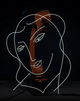 RN1450 Robot Light Drawing, Étude pour la Vierge, Visage, II, after Henri Matisse (1950-51), 2022