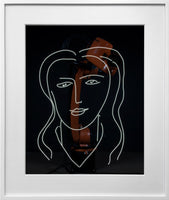 RN1455 Robot Light Drawing, Étude pour la Vierge, Visage, III, after Henri Matisse (1950-51), 2022