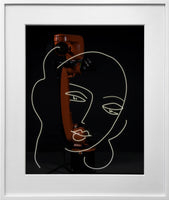 RN1457 Robot Light Drawing, Étude pour la Vierge, Visage, IV, after Henri Matisse (1950-51), 2022