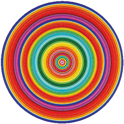 RN1507 Spectrum Circle Lenticular Print, 2023