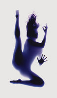 RN1109 Yoga Photogram, suptamahamudrasana, Revolved Head to Knee Pose, 2017