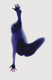 RN1131 Yoga Photogram, parshvamahamudrasana, Head to Knee Pose, 2017