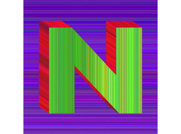 RN1363 Alphabet Print, N, 2020
