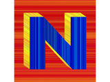 RN1363 Alphabet Print, N, 2020