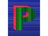 RN1365 Alphabet Print, P, 2020