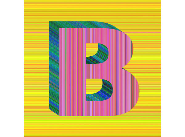 RN1351 Alphabet Print, B, 2020