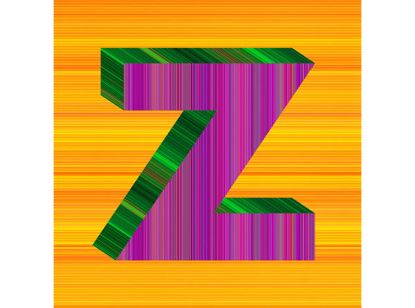 RN1375 Alphabet Print, Z, 2020