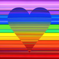 RN1285 Rainbow Love Heart, 2020