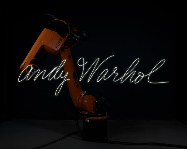 RN1468 Robot Light Drawing, Signature, after Andy Warhol (c.1954), 2022