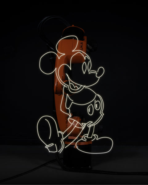 RN1481 Robot Light Drawing, Mickey Mouse, after Andy Warhol (1983), 2022
